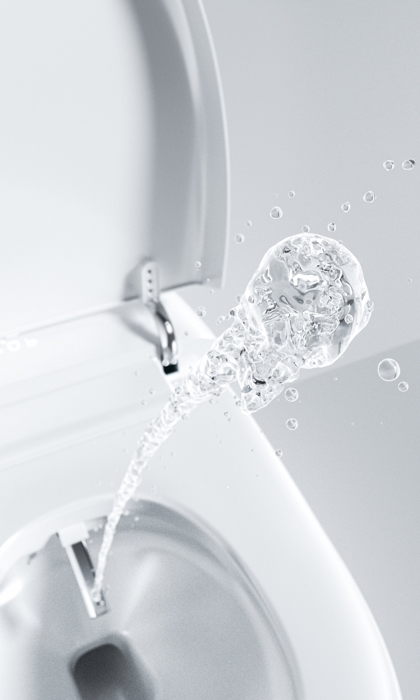 845 YachtLux smart toilet – top view highlighting nozzle 