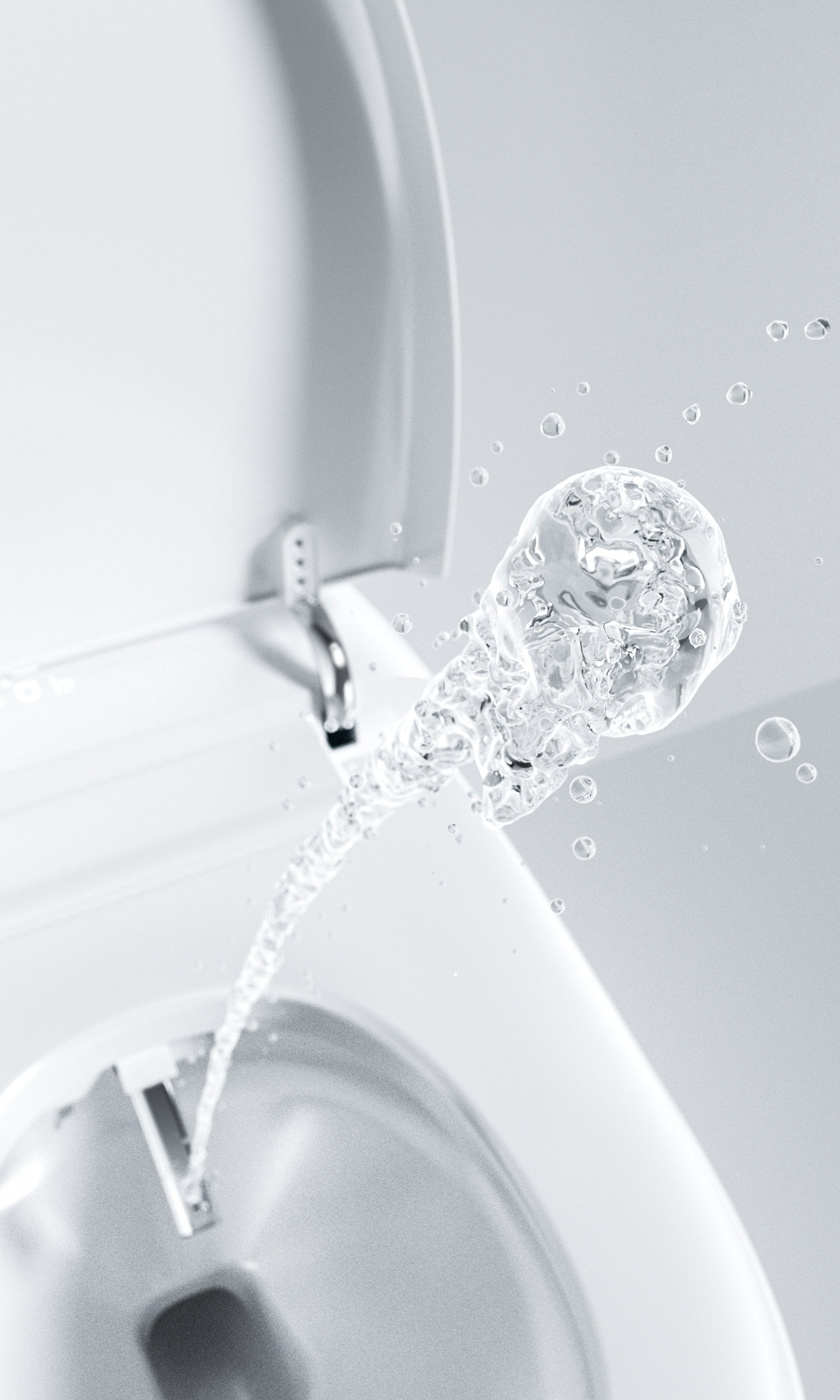 845 YachtLux smart toilet – top view highlighting nozzle 